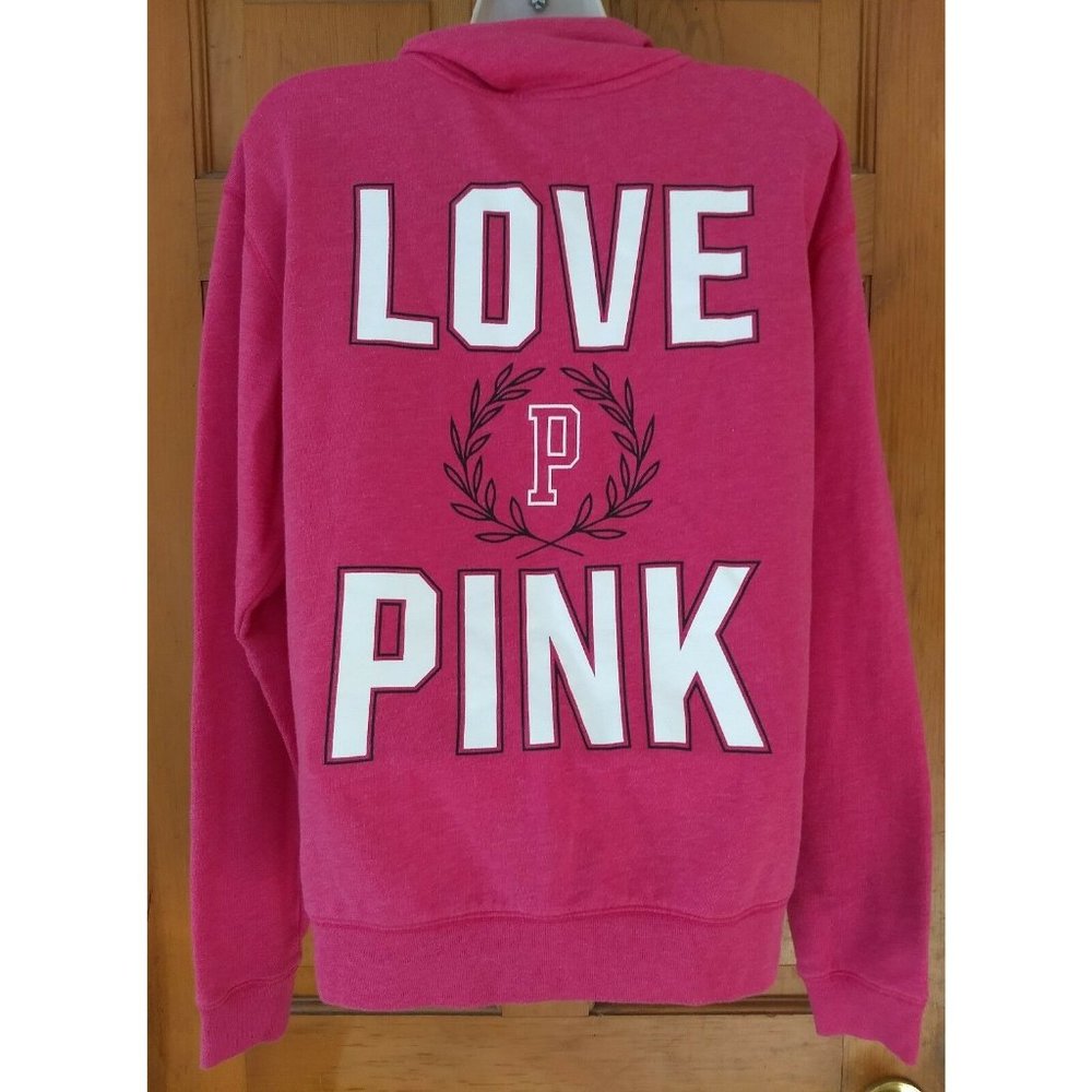 WOMENS PINK VICTORIA’S SECRET DOG LOGO SWEATSHIRT Small S/P